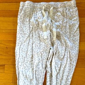 Snow leopard pajama joggers